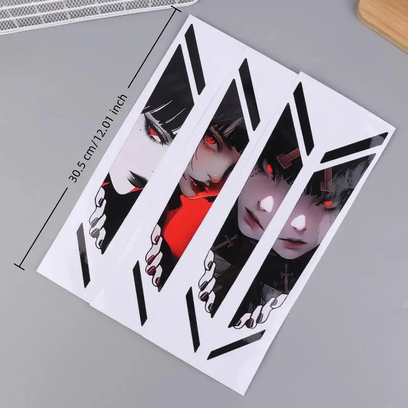 1 زوج تطل عيون دراجة الجبهة شوكة ملصقات مقاوم للماء الدراجة الجبهة شوكة تعليق الشارات للدراجات الجبلية على الطرق الوعرة الدراجة #6