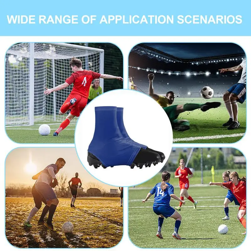 Football Cleat Wrap Soft Cleat Sleeves Seamless Cleats Wraps Protective Soccer Cleat Lace Protector Non-Slip Cleat Sleeves For