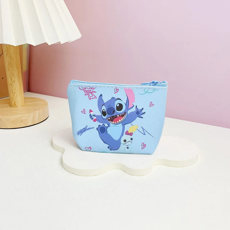 Disney Stitch กระเป๋าสตางค์ขนาดเล็กอะนิเมะ Lilo & Stitch น่ารัก Mini กระเป๋าสตางค์ผู้หญิงกระเป๋าเหรียญเด็กของขวัญเงินกระเป๋า