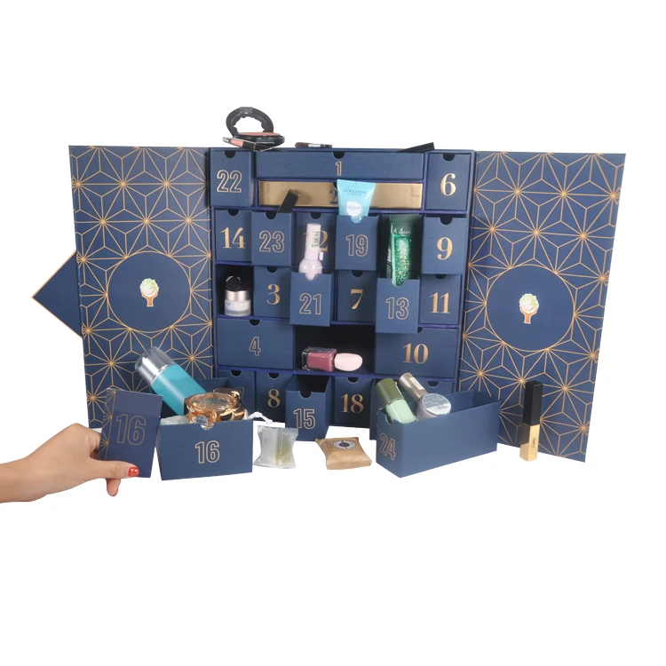 2025.Cosmetic Packaging Girl Gift Box Crystal Advent Calendar UV Advantage Foil Specifications Embossing Low Empty Advent Calend - Image 4