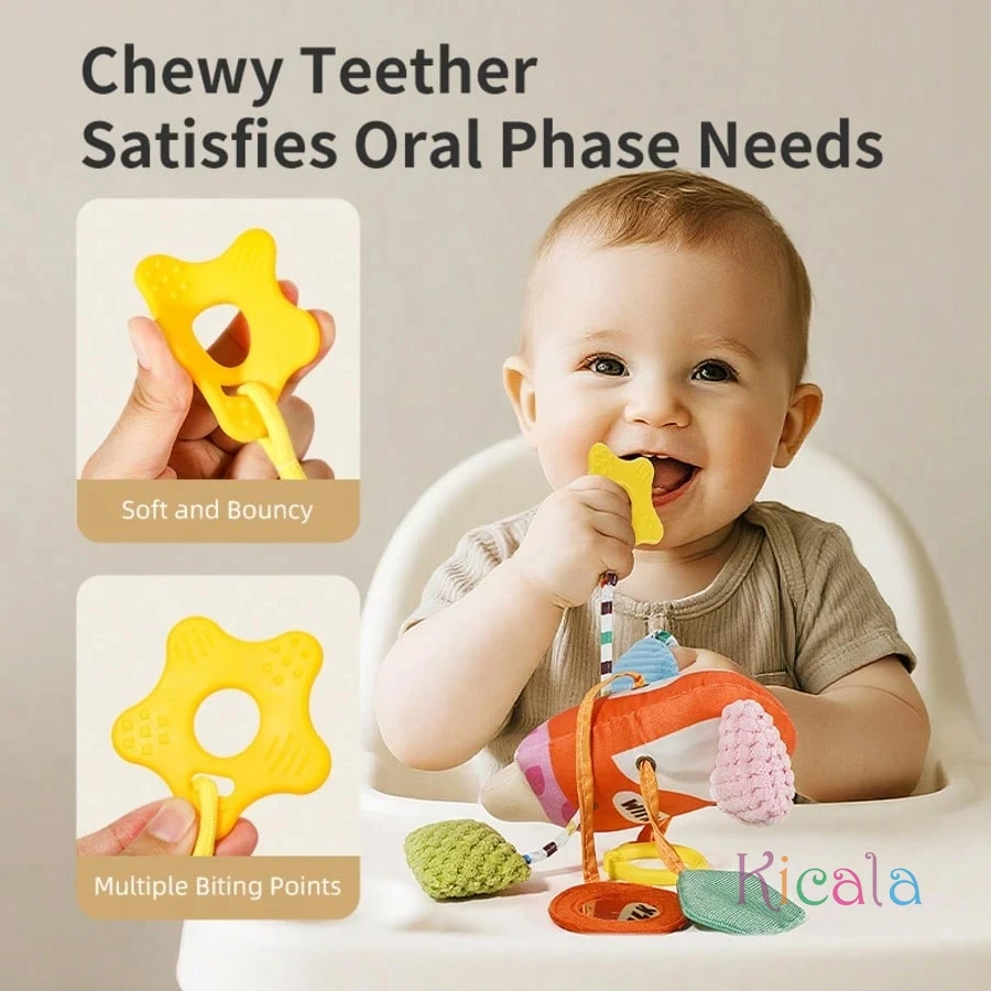 Passeggino Appeso Giocattoli Auto Appeso Campanelli Eolici Lenitivo Letto Appeso Campane Giocattoli Seggiolino di Sicurezza 0-6-12 Mesi Passeggino Giocattoli