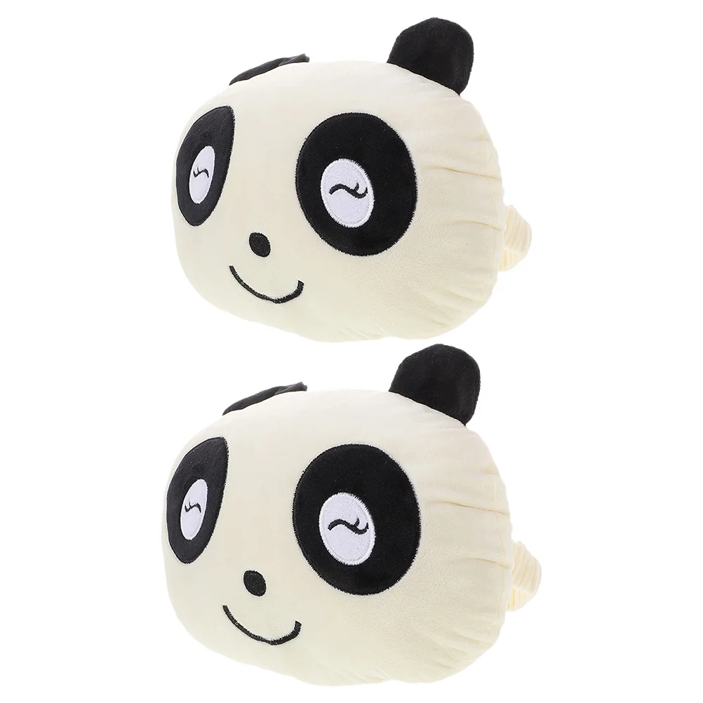 

2 Pcs Car Headrest Seat Cushion Travel Pillow for Artificial Plush Cartoon Pillows