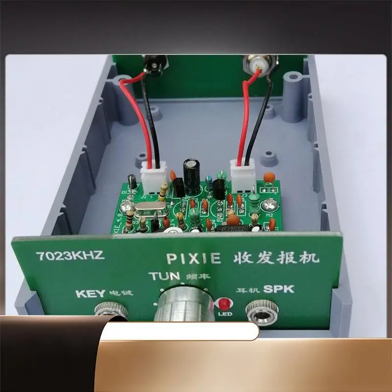 Super PIXIE CW Shortwave Transceiver Kit 7023KHZ With Enclosure Complete DIY Set For Arduino-Compatible Module Board-N35R