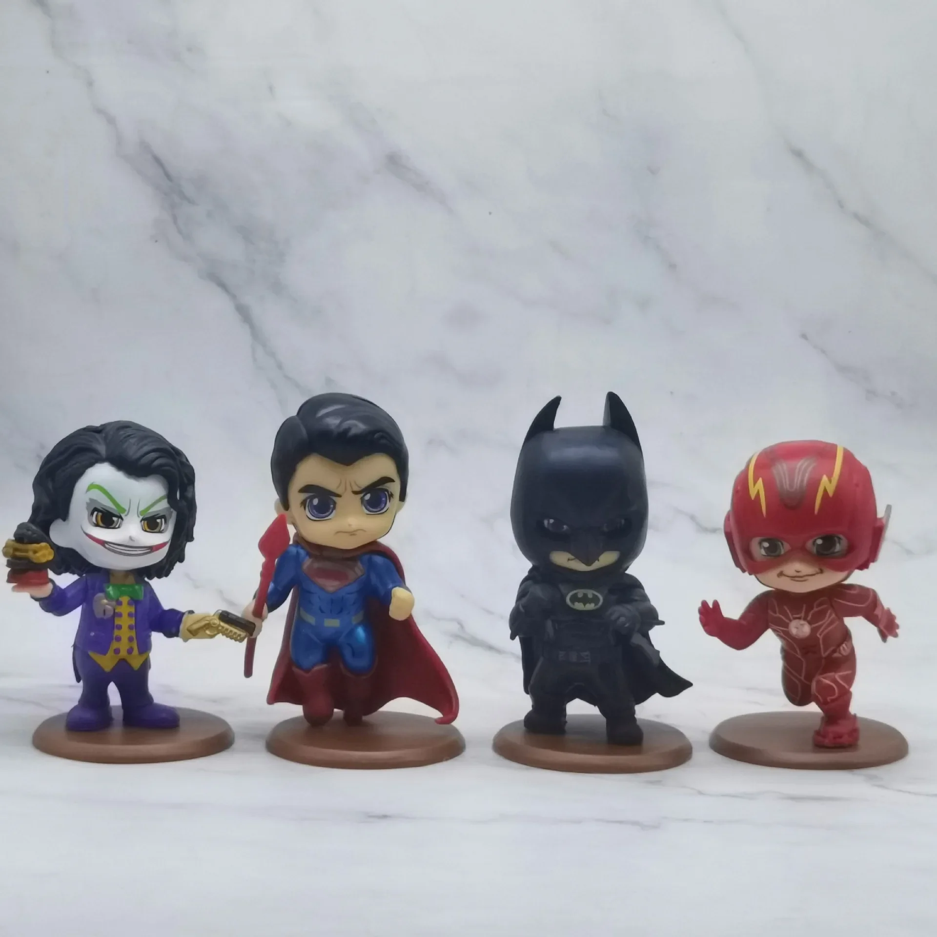 4 pezzi Wonder Woman Superman the Flash Aquaman Arrow Daredevil Cyborg Batman POP Action Figure Collection Toys