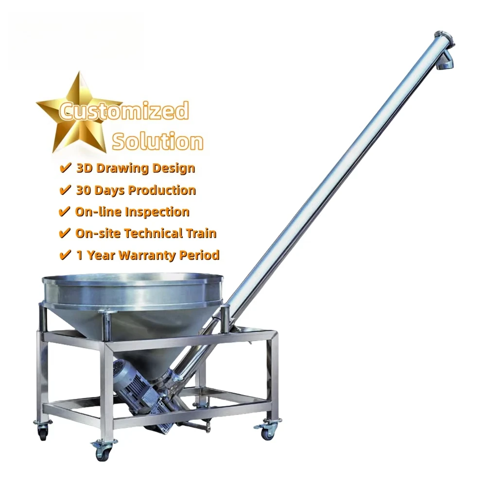 Picture 3: Small Grain Conveyor and Feeder System Rice Stainless Steel Screw Conveyor