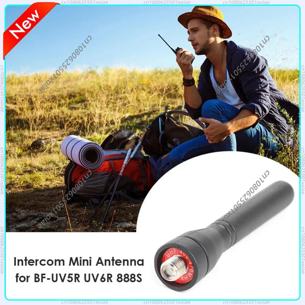 Antena Flexível SMA-F Fêmea para Rádio Walkie Talkie Baofeng UV-5R UV-6R BF-888S - Acessório Essencial para Computadores e Escritórios