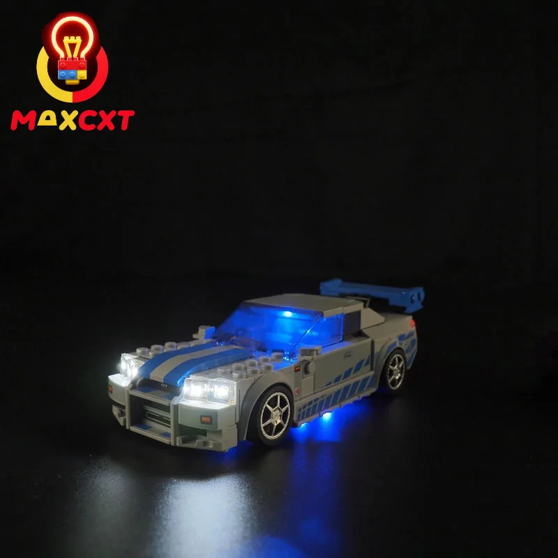 MAXCXT LED Light For LEGO 76917 Speed 2 Fast 2 Furious Nissan Skyline GT-R DIY Decorative Lamp  Not Include Lego Building Blocks