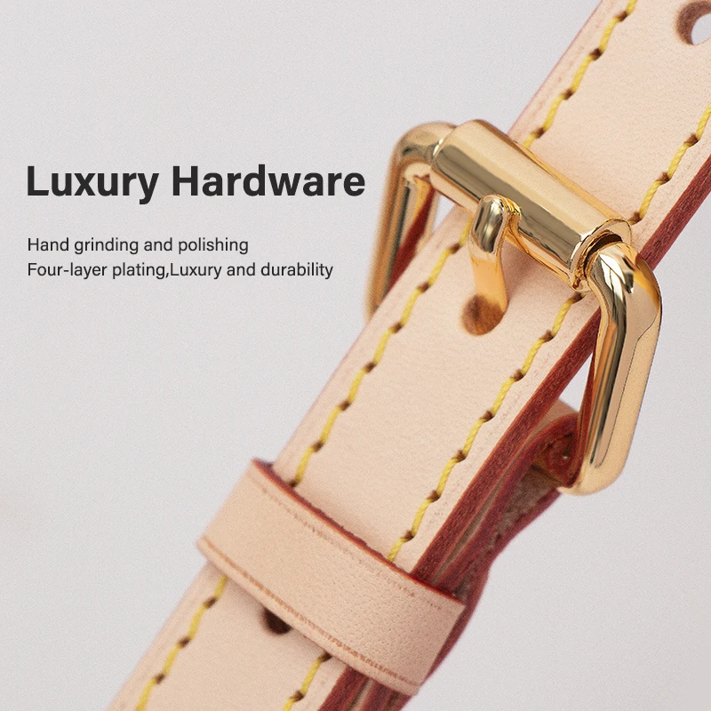 CRAZYSMITH Bag Extension Shoulder Strap For LV Speedy25 Adjustable Lengthened 100% Genuine Leather Armpit Bag Strap Accessories
