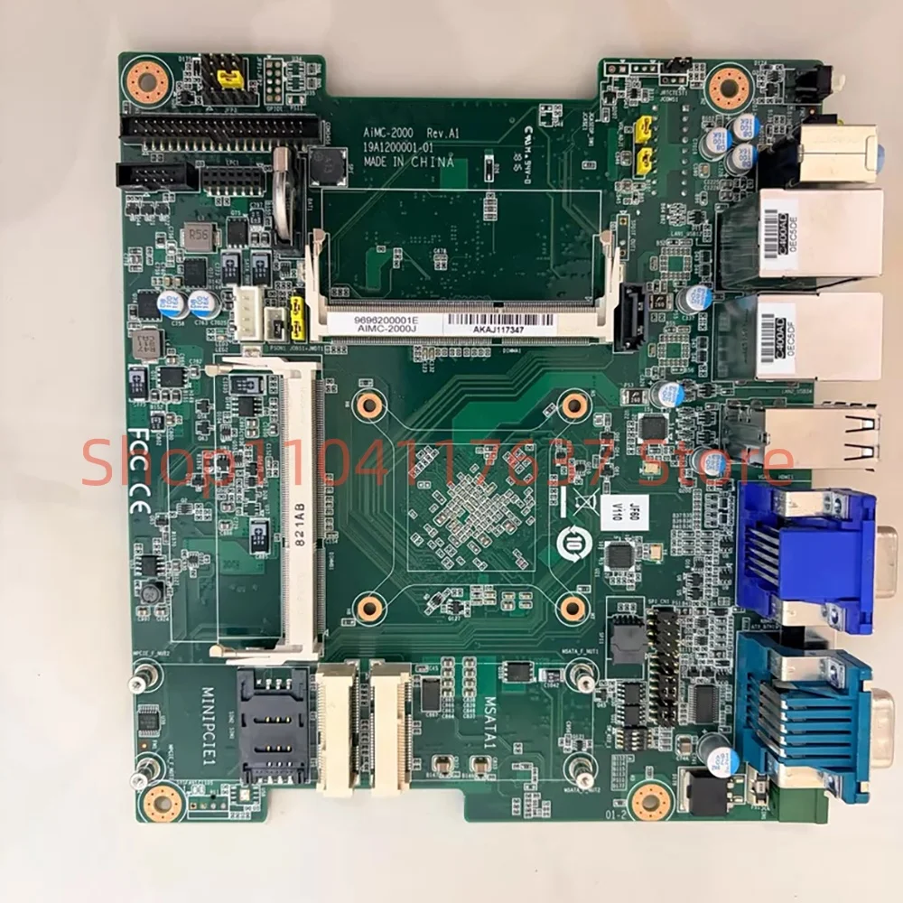 Fan-free embedded industrial computer motherboard AIMC-2000J