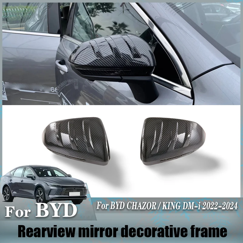 For BYD CHAZOR KING DM-i 2022 2023 2024 Wolf claw shaped rearview mirror decorative frame cover stickers Exterior modification