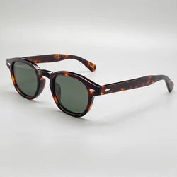 Retro Johnny Depp Sunglasses Men Women Polarized Sun Glasses Brand Vintage Acetate Frame For Male Eyeglasses Eyewear