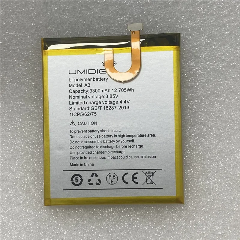 In stock for UMIDIGI A3 battery New production Date High capacity Test normally before shipping for UMIDIGI A3 pro battery