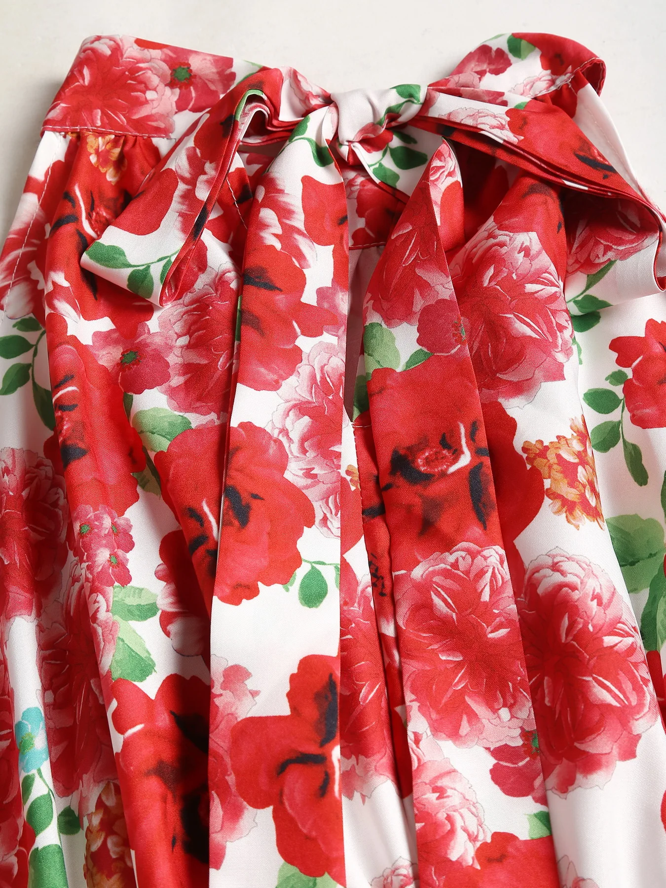 ZAFUL Women\'s Dresses Red gradient A-LINE Rose case Halter dress elegant party dresses woman traf Evening Party dresses new