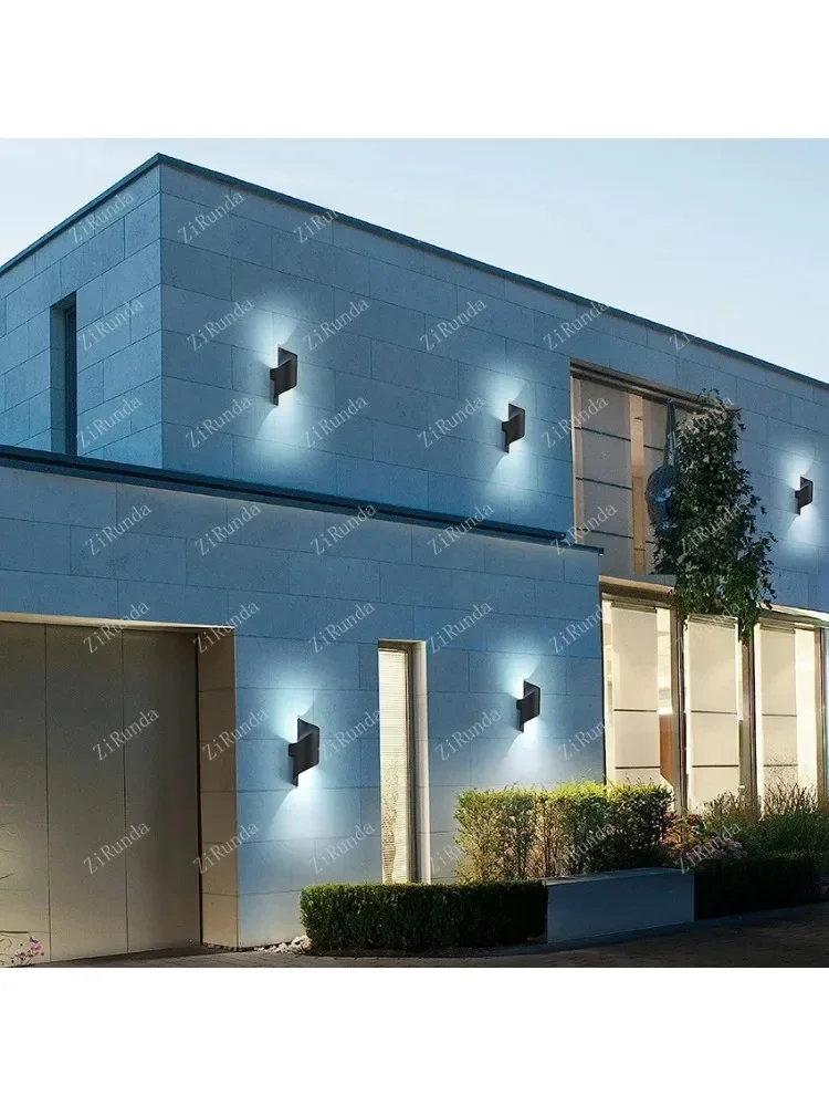 Lâmpada de parede LED interna e externa 10W IP65 lâmpada de parede externa à prova d'água, lâmpada de parede decorativa para varanda e varanda