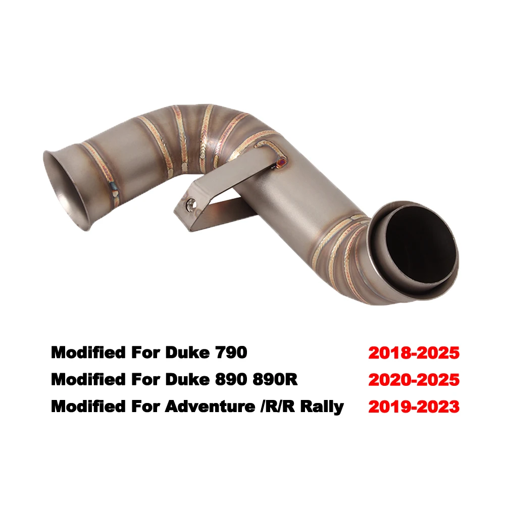 

Motorcycle Modified Exhaust Escape Middle Link Pipe For Super Duke 790 2018-2025 890 890R 2020-2025 790 ADV R/R Rally 2019-2023