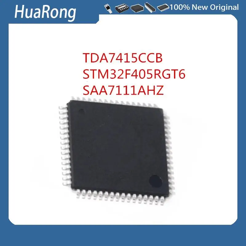 

5 шт./лот TDA7415CCB TDA7415C TDA7415 STM32F405RGT6 SAA7111AHZ SAA7111 QFP64