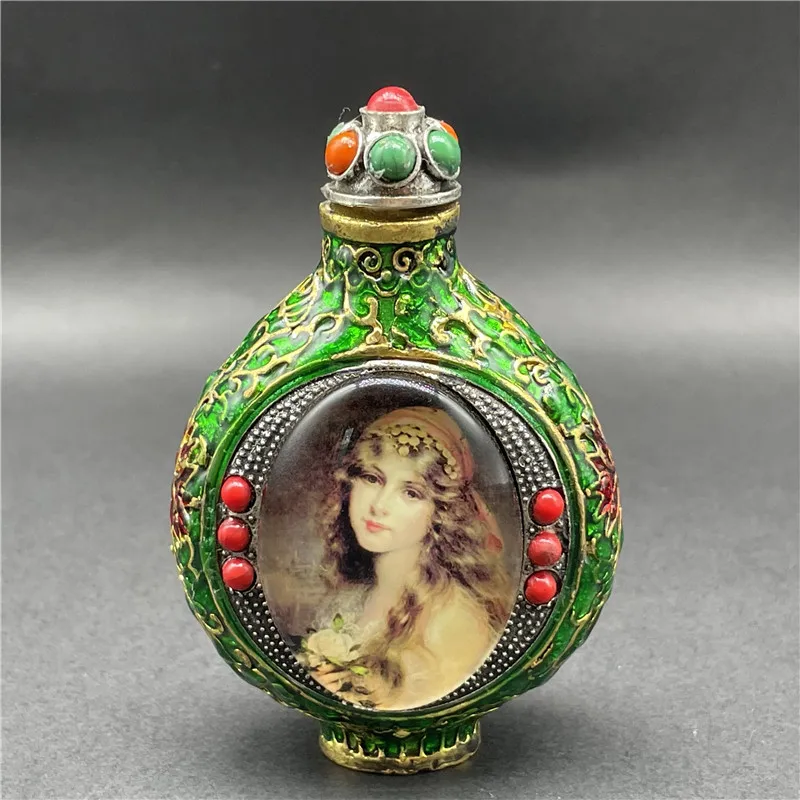 Snuff Bottle Decoration, Antique Inner Painting, Old Style Snuff Bottle, Folk Cultural Craft, New Product