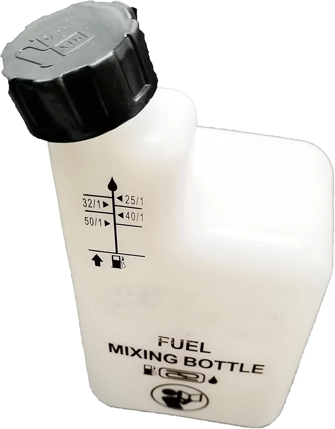 

2 Stroke Gas Petrol Fuel Oil Mixing Bottle, 1L for Chainsaw Trimmer with 32:1/50:1/40:1/25:1 Ratios - Easy to Use