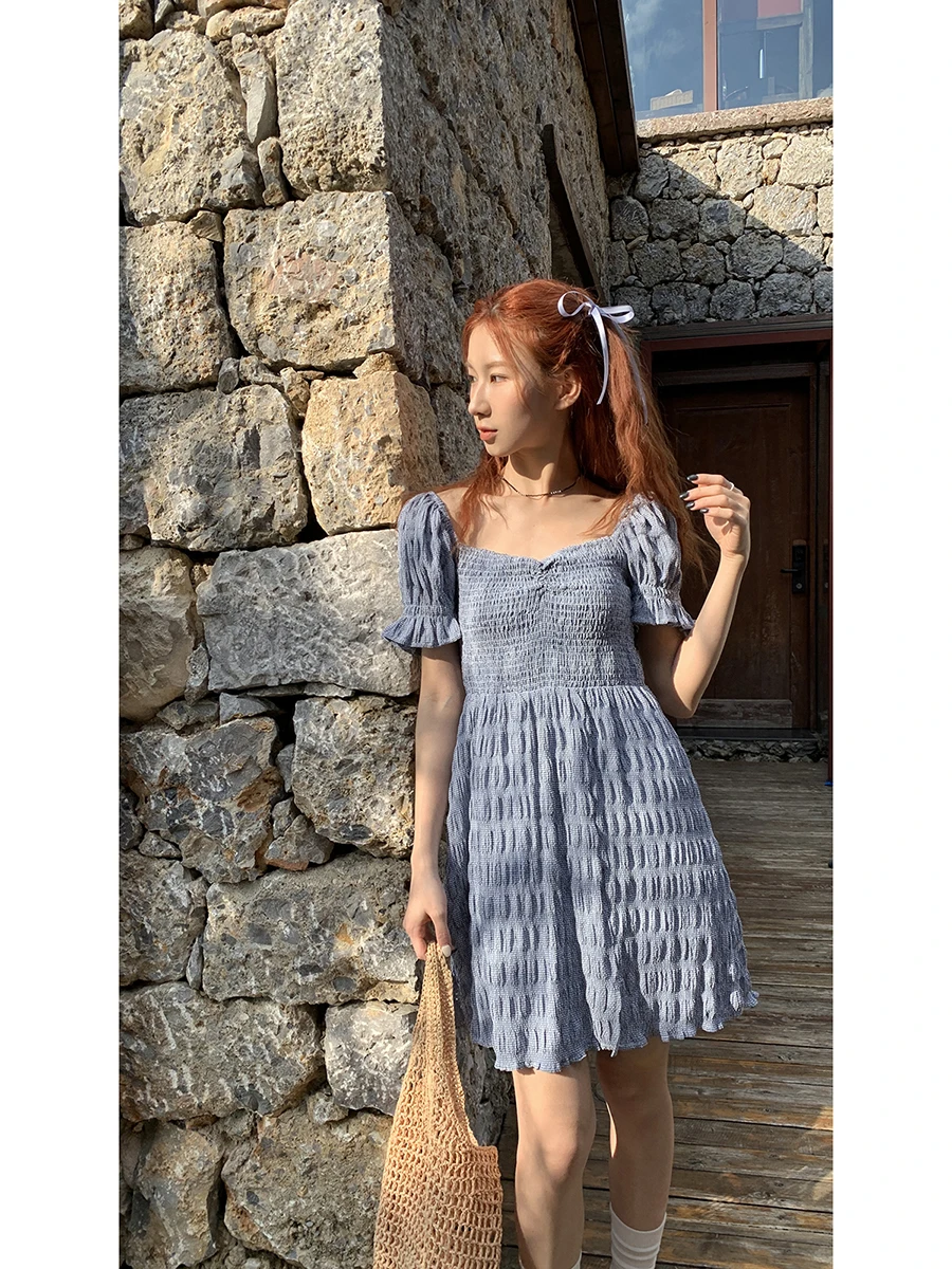 Vestido E de Cintura Alta em A, Novo Lançamento de Verão, Vestido Vermelho de Celebridade para Intervalo do Chá, Moda ...