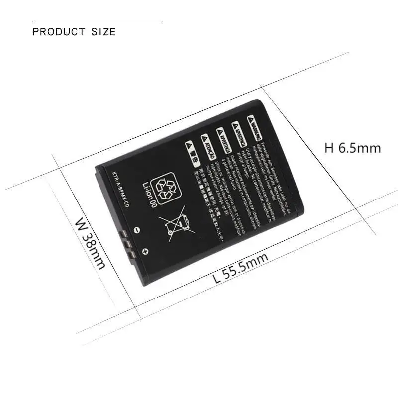 Bateria de substituição para Nintendo 3DS, Novas baterias 3DS, KTR-003, KTR 003, 3.7V, 1400mAh