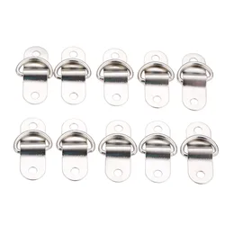 10Pcs rimorchi per barche Cargo D Ring Buckles D Ring Staple Cleat Tie Down rimorchi ad anello per camion corde per barche gancio per Clip di fissaggio per auto