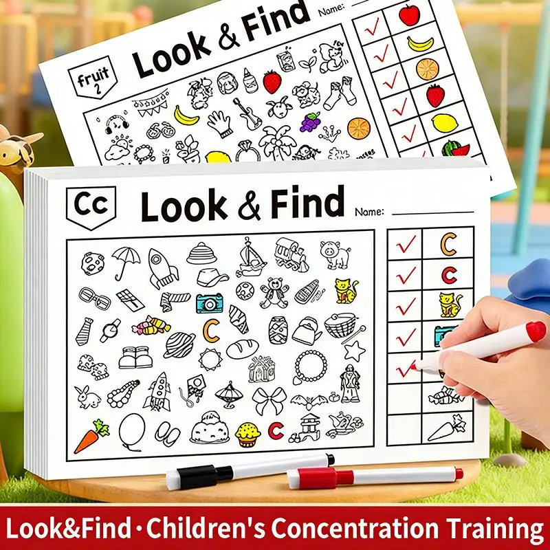 100+ Search & Color Activities Interactive Children's Hidden Object Coloring Book Educational Puzzle Book For School Home Travel