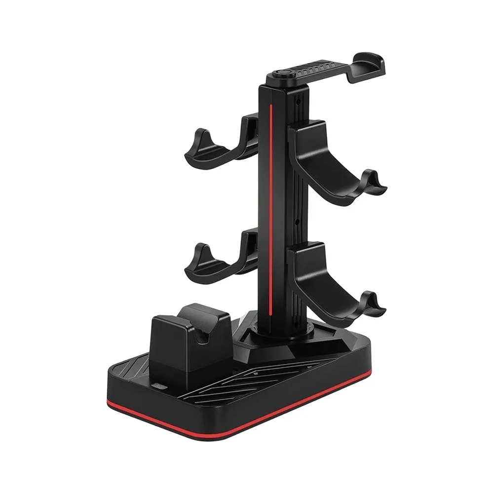 

Gaming Headset Stand With Charging Station 3 USB Ports 2.4A Fast Charge 8 LED Light Modes Controller Holder For Switch Pro 2