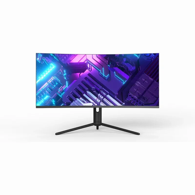 34-Inch curved hairtail screen all-in-one computer home 4K live broadcast editing learning game game computer