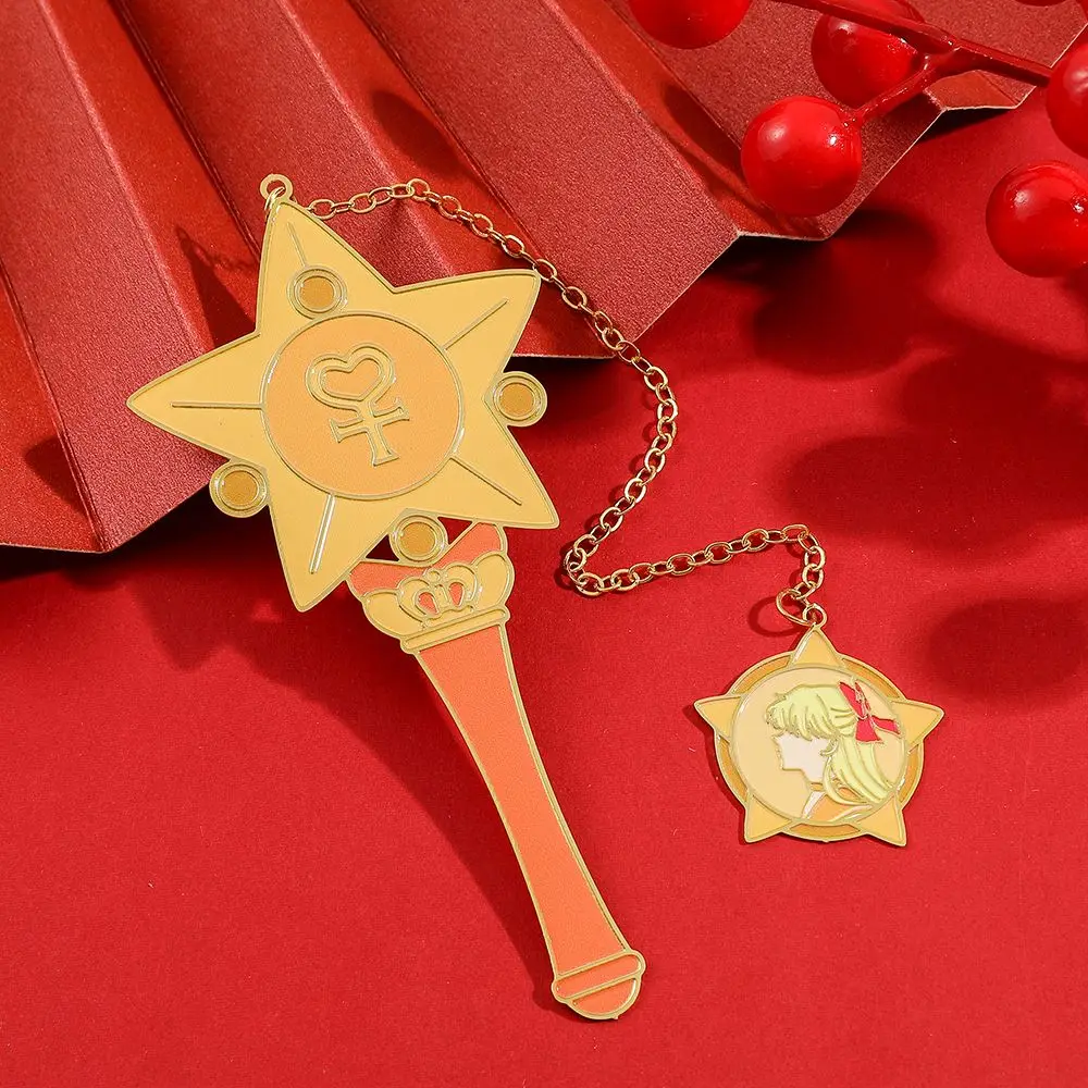 Anime Sailor Moon Magic Wand Bookmark Collection Commemorative Metal Bookmarks Exquisite and Cute Gifts for Friends Wholesale view 5