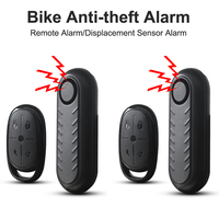 Wireless Bike Alarm Anti-theft Vibration Bicycle Alarm Waterproof Motorcycle Alert Remote Control Security Burglar 110dB Sound