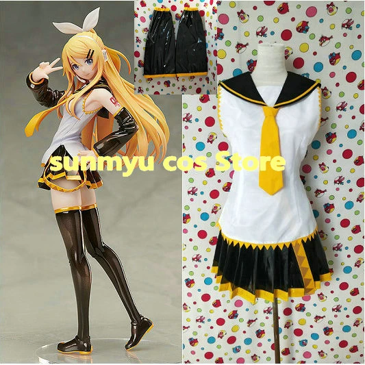 Rin Kagamine Cosplay cheapest Default outfit vinyl