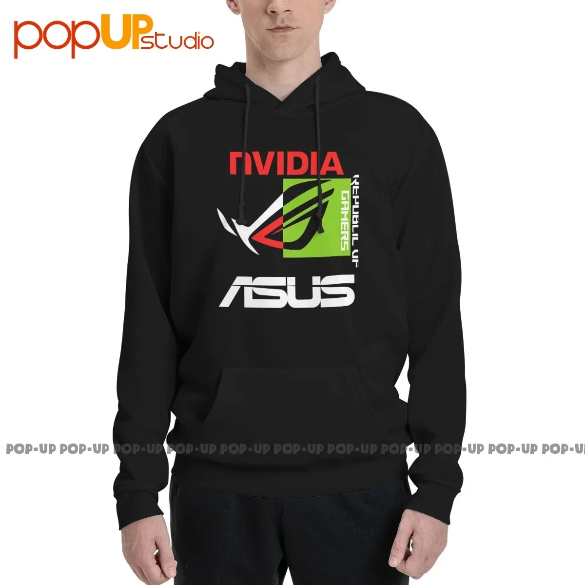 

Nvidia X Asus Rog Republic Of Gamers Lap PC 01, толстовка с капюшоном, модный винтажный хит продаж