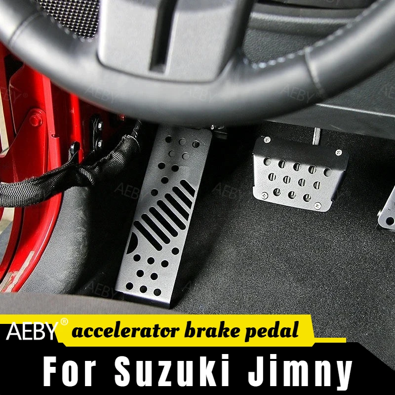 

For Jeep Wrangler 2018-2023 increase height,Anti-slip iron left foot rest pedal,accelerator brake pedal,Car interior accessories