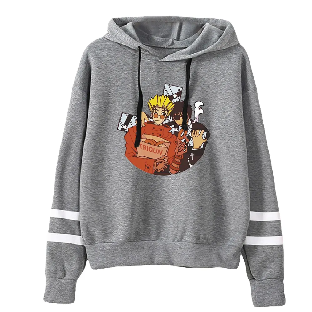 Trigun Stampede Anime Unisex Pocketless Parallel Bars Sleeve Sweatshirt Women Men's Hoodie New Japan Manga Harajuku Clothes