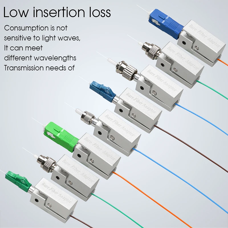 

New Optic Fiber Connector FC SC ST Square Bare Adapter Flange Temporary Succeeded OTDR Test Coupler Special Sale