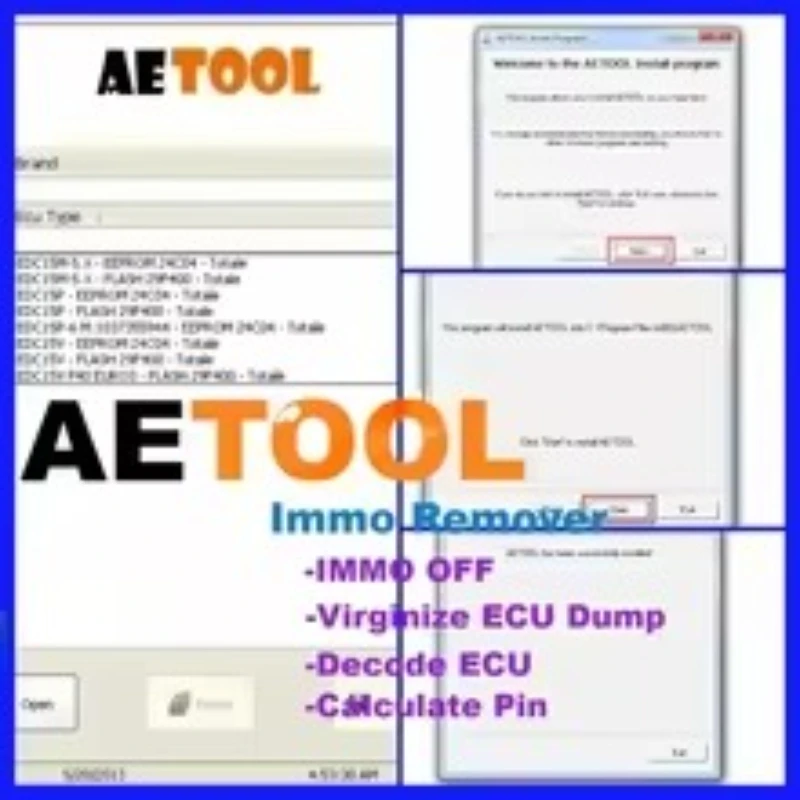 ImmoKiller V1.10 IMMO Off ECU Programmer Tool for Car Repairing Immobilizer IMMO SERVICE TOOL V1.2 AETOOL IMMO REMOVER 1.3