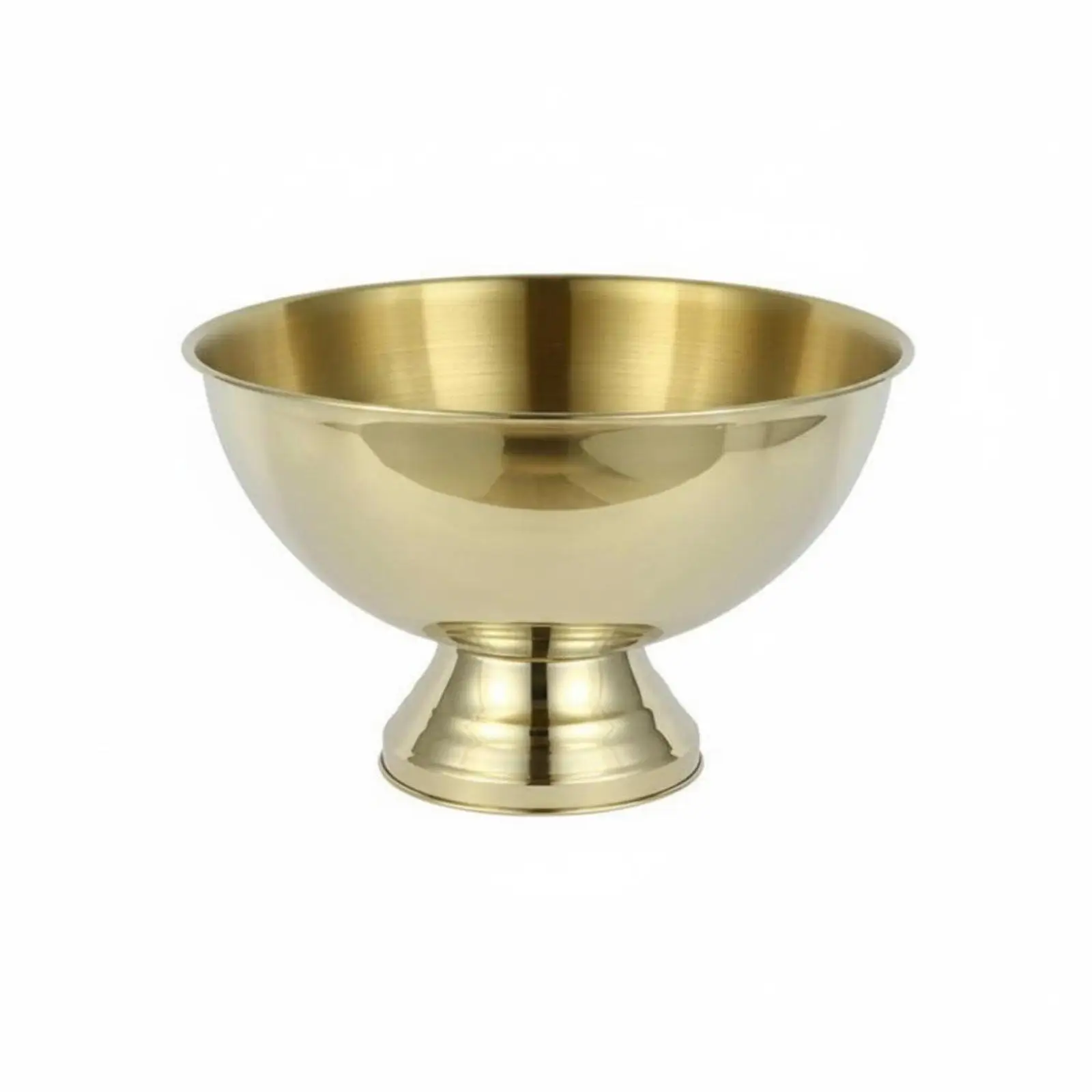 12L Stainless Steel Champagne Ice Bucket Electroplated Serving Bowl Chiller for Bar Wine Beer