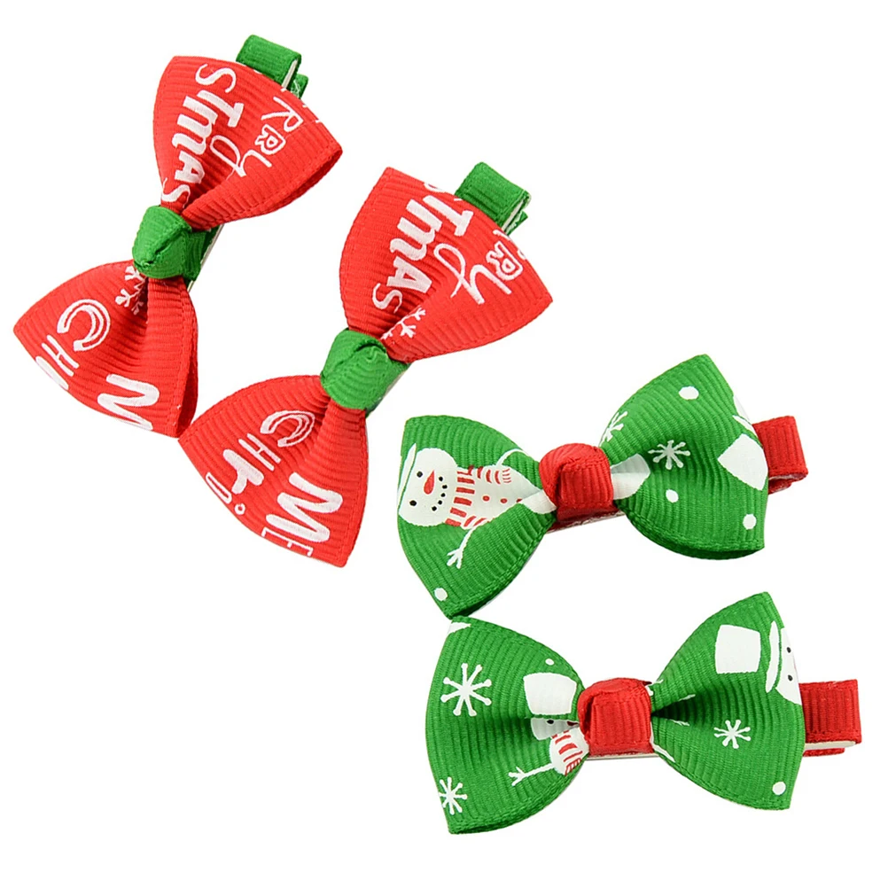 

20 Pcs Bow Hair Clips 's Hairpin Accessories Christmas Barrettes Accessory