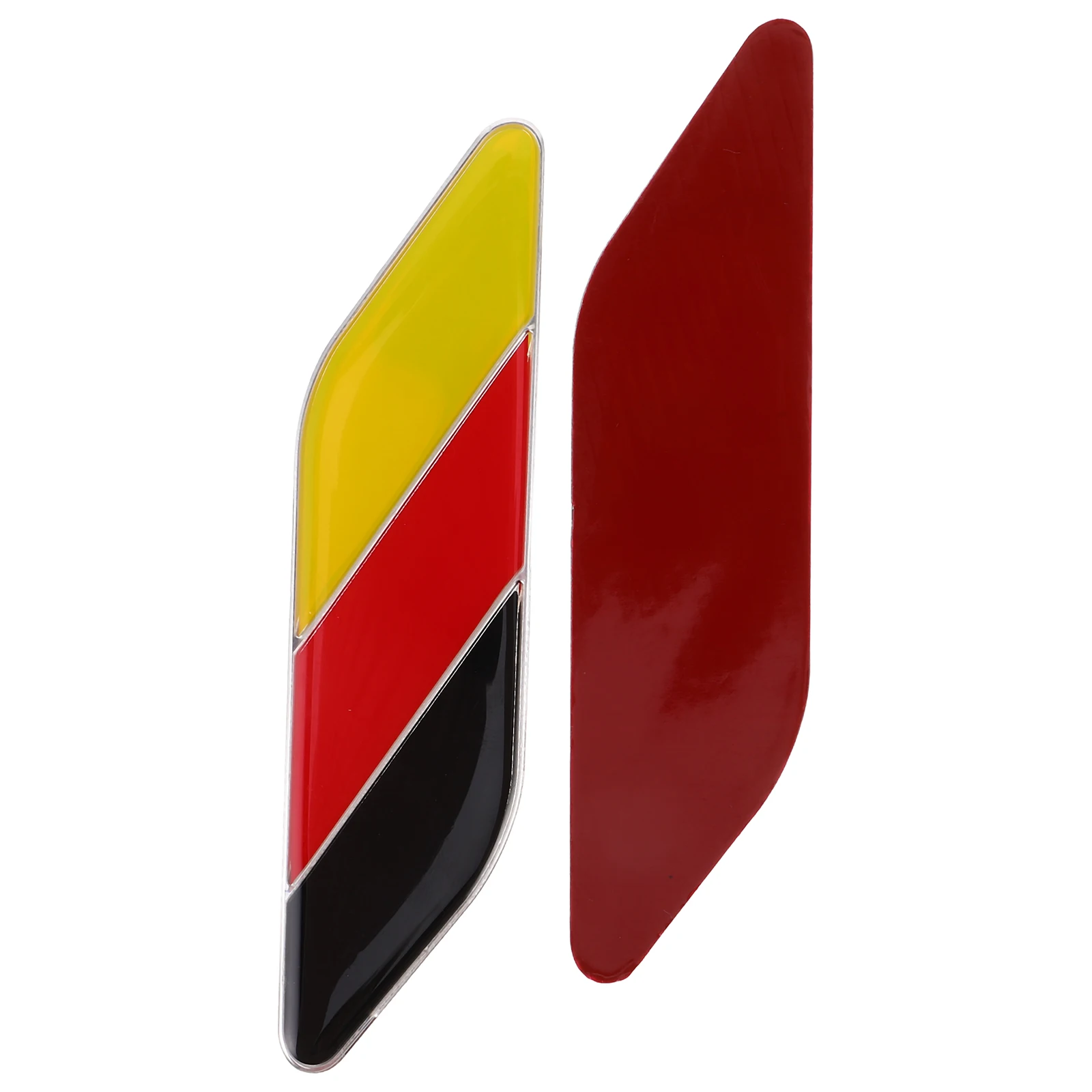

1 Pair Universal Car German Flag 3D Body Stickers Scratch Protection Durable Metal Badges Exterior Decoration Car Decals Bump