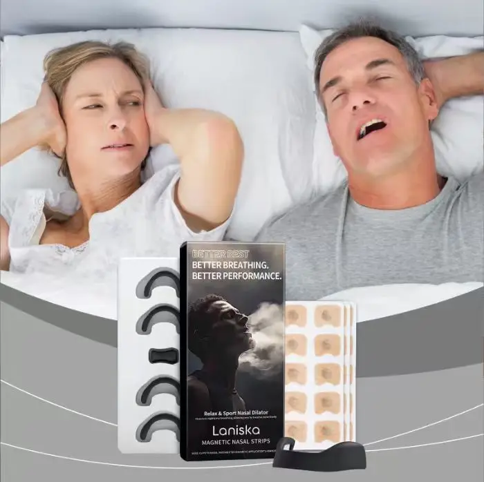 

Magnetic Nasal Strips,Sport Nasal Dilator Boost Oxygen,Anti Snoring Aid for Better Sleep