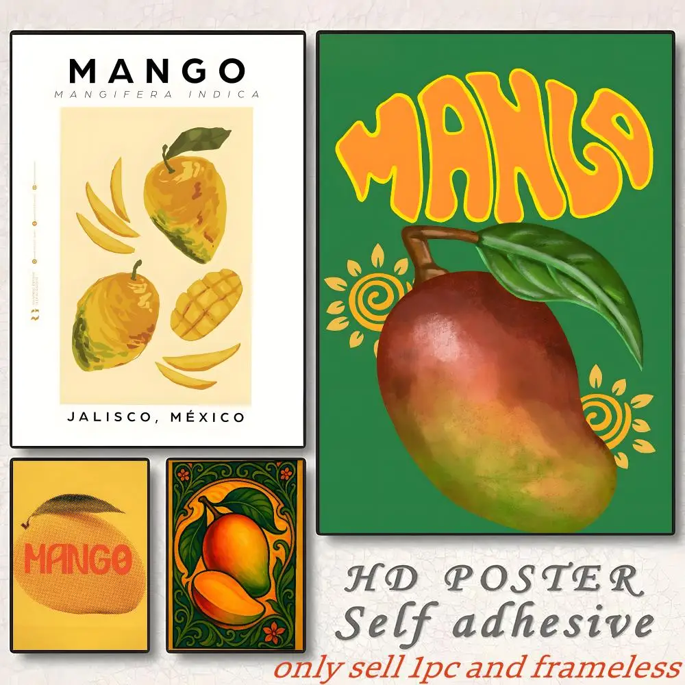 Mango Illustration Poster Gift with prints Home bedroom living room decoration promotion and display
