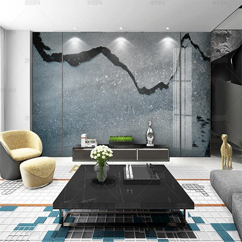 

custom 3D Modern contracted mural creativity abstract ink lines marbling wallpaper wallpaper sofa TV background wall bedroom