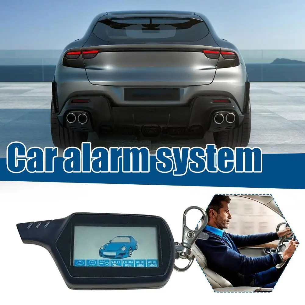 LCD مفتاح التحكم عن بعد أمن السيارة اتجاهين نظام إنذار السيارة ل Twage StarLine B9 للمركبة الروسية X9I2 #1