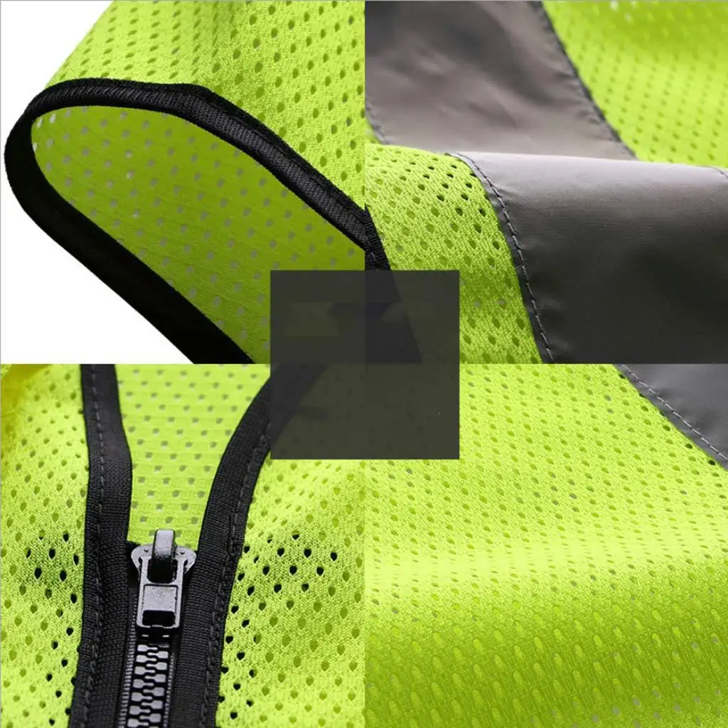 High Visibility Reflective Mesh Vest Security Protective Workwear for Road Repair and Outdoor Working 4