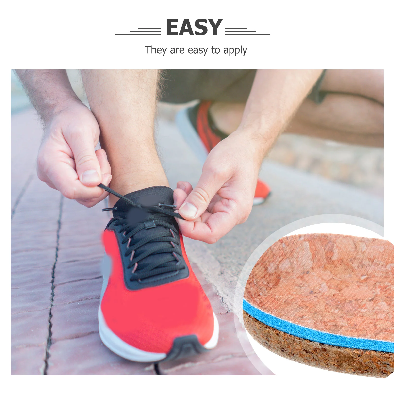 Cork Insole Height Increase Cushion Heel Half Lift Pads Insoles Booster Men Supple Heighten Shoe Lifts