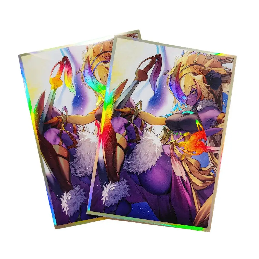 50Pcs/set 63X90Mm Diy Yu-Gi-Oh! Dark Magician Girl Card Sleeves Color Flash Ygo Kewl Tune Card Protective Cover Gift Toys view 5