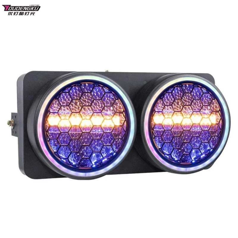 6 pieces 200W RGB COB Strobe DMX512 LED Matrix Light DJ Stage Lighting Wedding Party Background Decoration