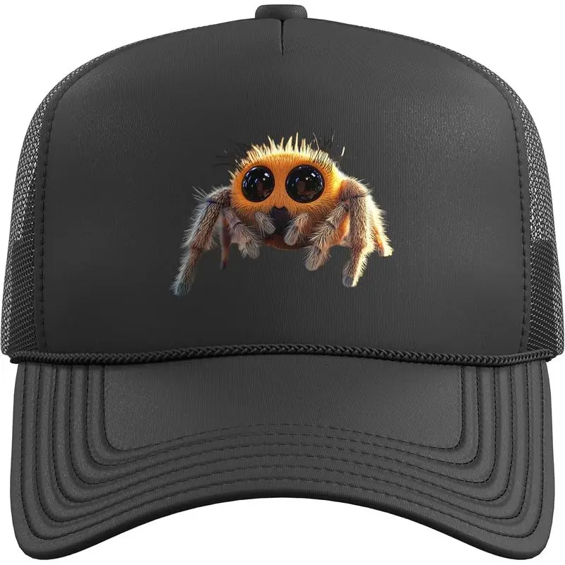 Spider Regal Jumping Spider Tarantula Arachnophile Arachnids Trucker Hat with Adjustable Mesh Back
