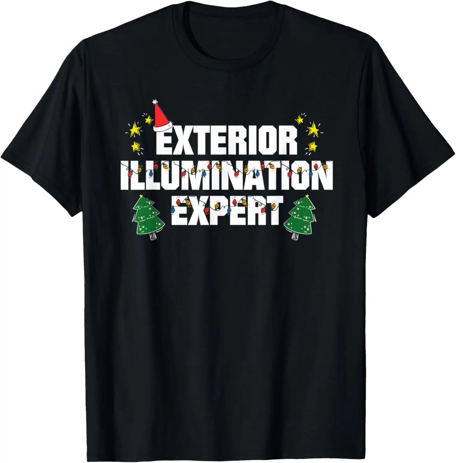 Camiseta profesional colgante con luz navideña experta de iluminación exterior