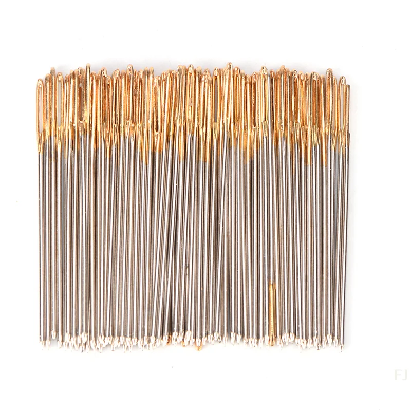 [YU]100 PCS/Lot Golden Tail Embroidery Fabric Cross Stitch Needles Size 24 for 11CT - Image 3